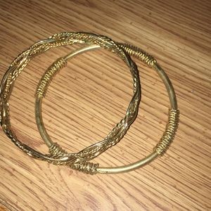 Gold bracelets